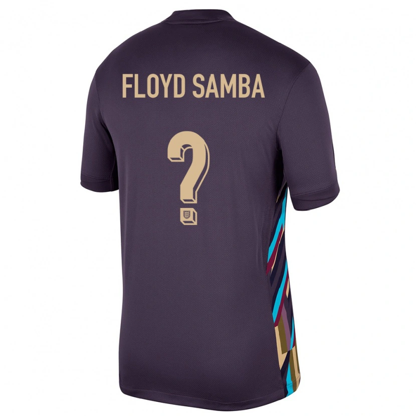 Danxen Mujer Camiseta Inglaterra Floyd Samba #0 Pasa Oscura 2ª Equipación 24-26 La Camisa México