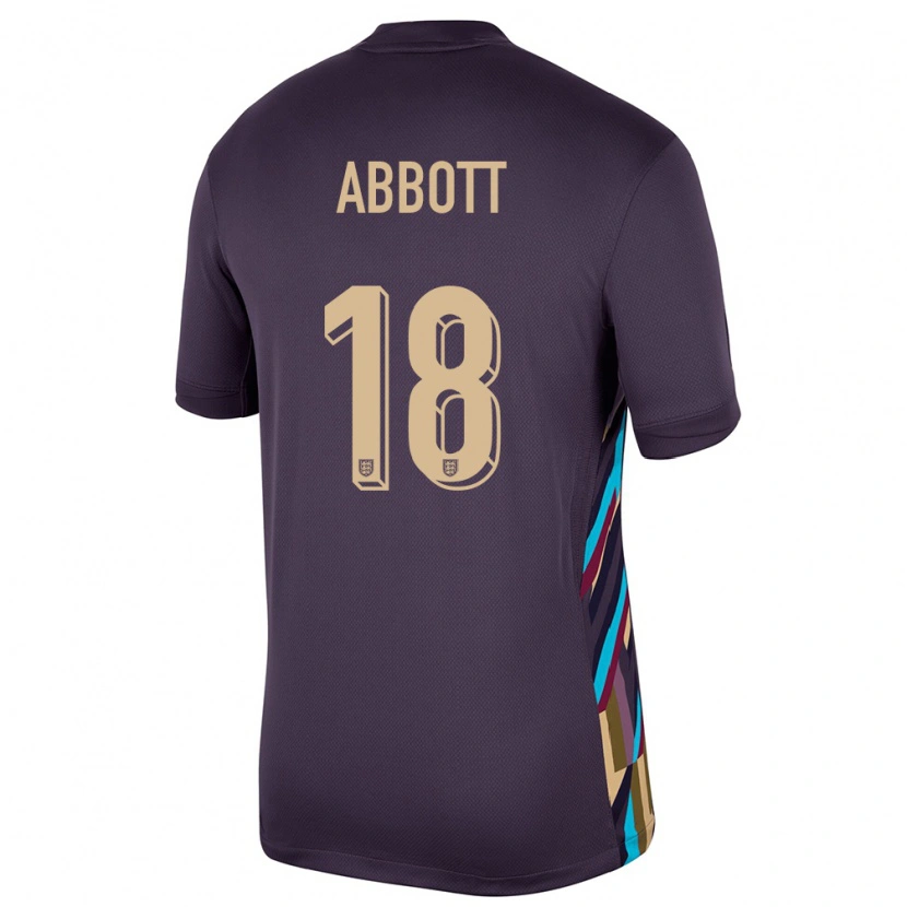 Danxen Mujer Camiseta Inglaterra Zach Abbott #18 Pasa Oscura 2ª Equipación 24-26 La Camisa México