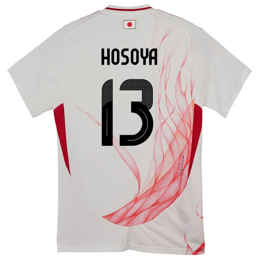 Danxen Mujer Camiseta Japón Mao Hosoya #13 Blanco 2ª Equipación 24-26 La Camisa México