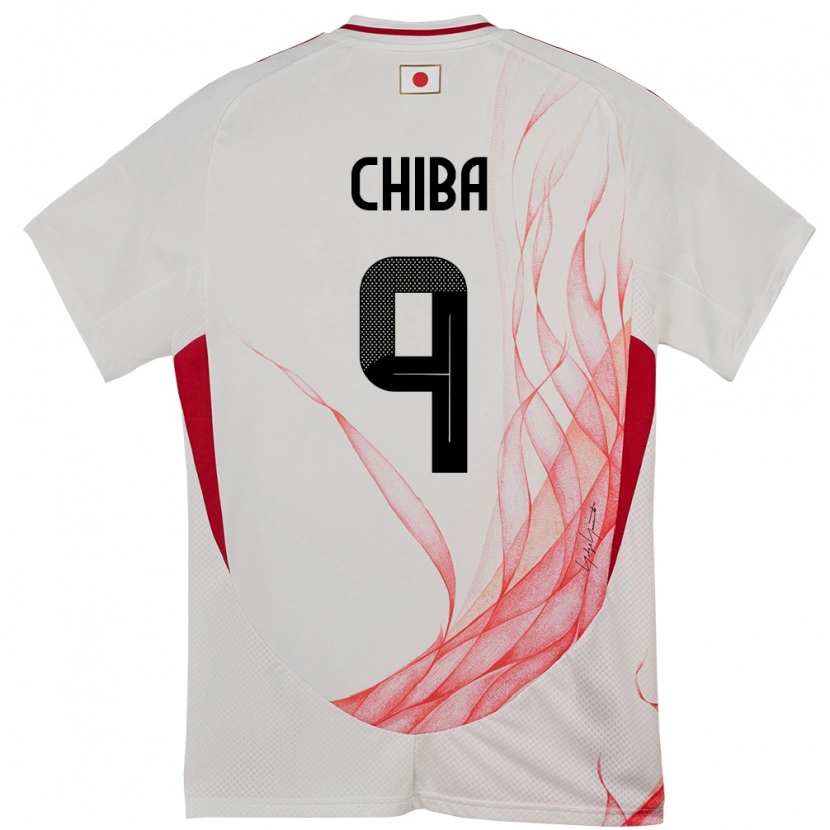 Danxen Mujer Camiseta Japón Kanta Chiba #9 Blanco 2ª Equipación 24-26 La Camisa México