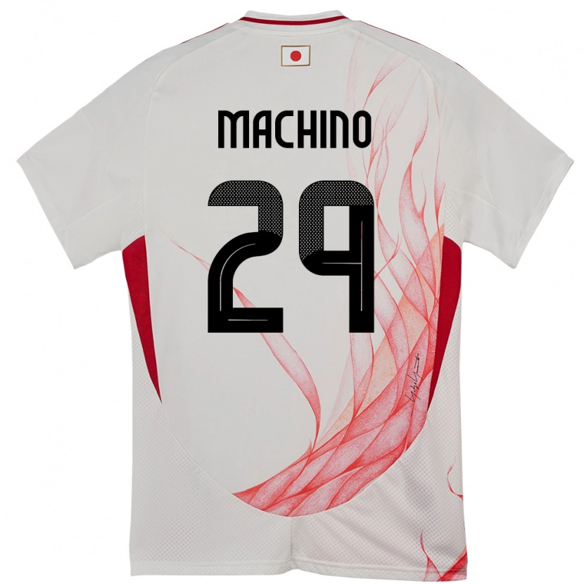 Danxen Mujer Camiseta Japón Shuto Machino #29 Blanco 2ª Equipación 24-26 La Camisa México