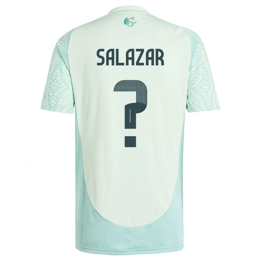 Danxen Mujer Camiseta México Bryan Salazar #0 Lino Verde 2ª Equipación 24-26 La Camisa México