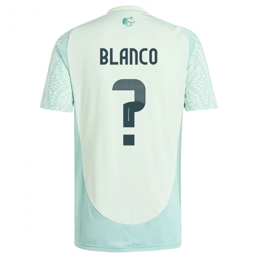 Danxen Mujer Camiseta México Lionel Blanco #0 Lino Verde 2ª Equipación 24-26 La Camisa México