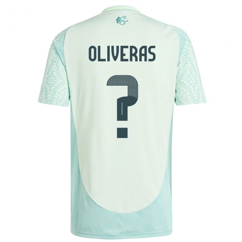 Danxen Mujer Camiseta México Robert Oliveras #0 Lino Verde 2ª Equipación 24-26 La Camisa México