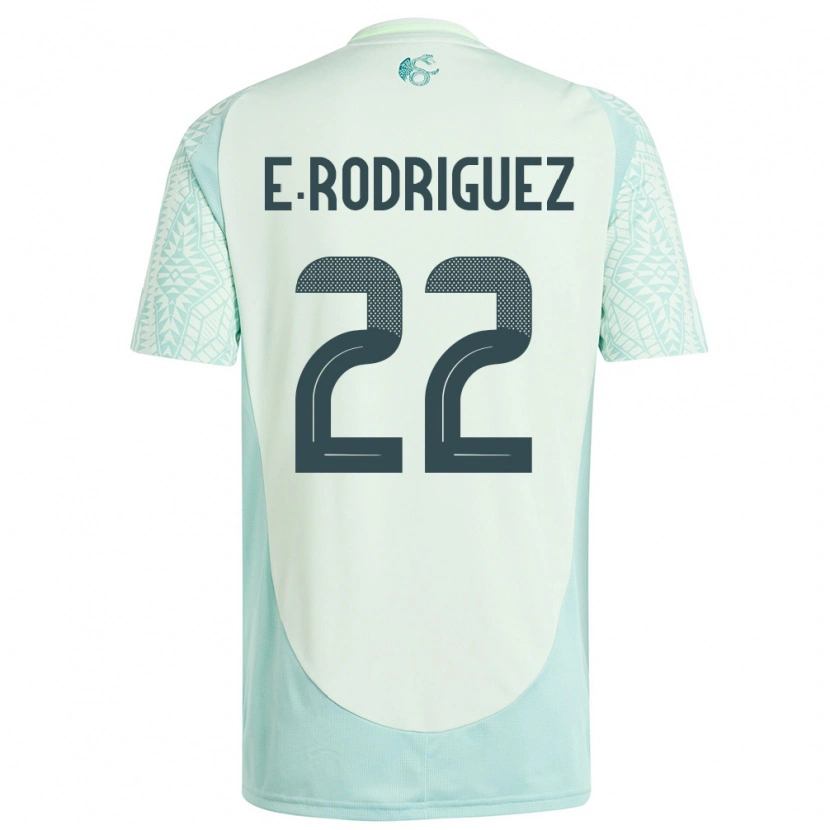 Danxen Mujer Camiseta México Emi Rodríguez #22 Lino Verde 2ª Equipación 24-26 La Camisa México