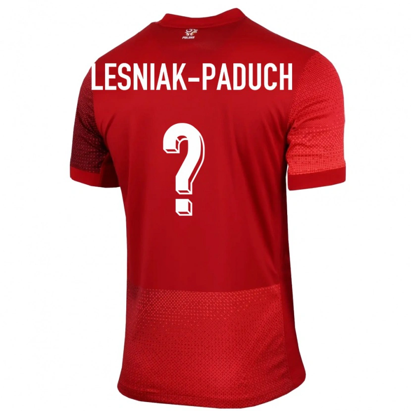 Danxen Mujer Camiseta Polonia Nikodem Lesniak-Paduch #0 Rojo 2ª Equipación 24-26 La Camisa México