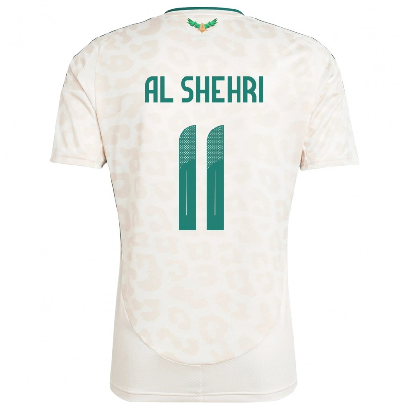 Danxen Mujer Camiseta Arabia Saudita Saleh Al-Shehri #11 Blanco 2ª Equipación 24-26 La Camisa México