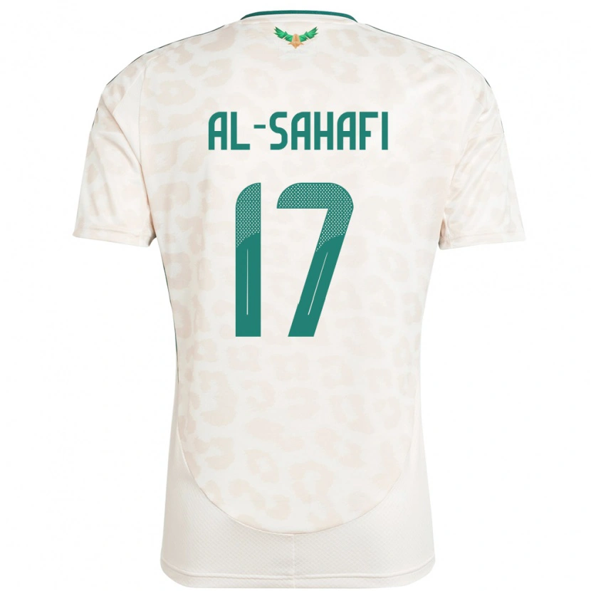 Danxen Mujer Camiseta Arabia Saudita Marwan Al-Sahafi #17 Blanco 2ª Equipación 24-26 La Camisa México