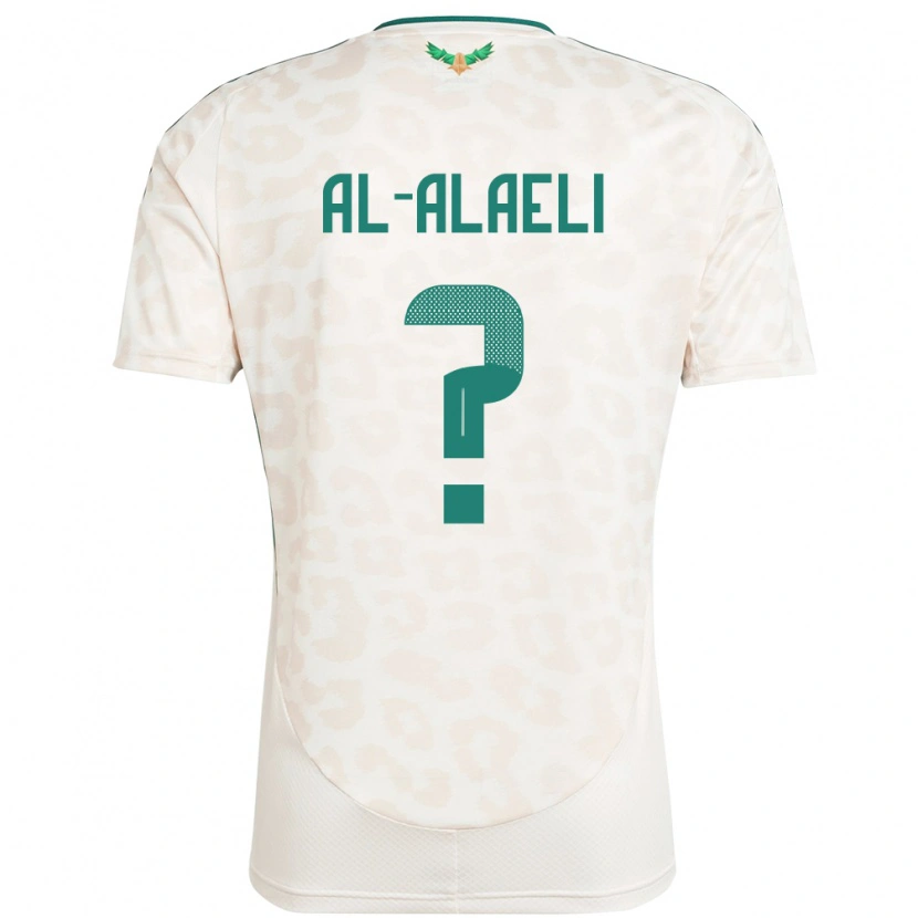 Danxen Mujer Camiseta Arabia Saudita Mishal Al-Alaeli #0 Blanco 2ª Equipación 24-26 La Camisa México