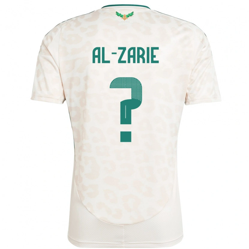Danxen Mujer Camiseta Arabia Saudita Hussain Al-Zarie #0 Blanco 2ª Equipación 24-26 La Camisa México