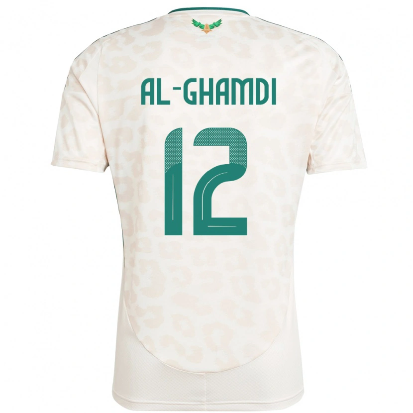Danxen Mujer Camiseta Arabia Saudita Rayan Al-Ghamdi #12 Blanco 2ª Equipación 24-26 La Camisa México