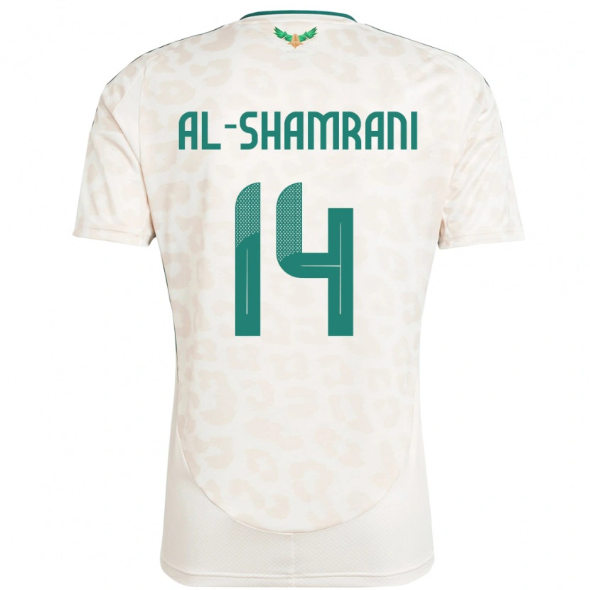 Danxen Mujer Camiseta Arabia Saudita Farhah Al-Shamrani #14 Blanco 2ª Equipación 24-26 La Camisa México