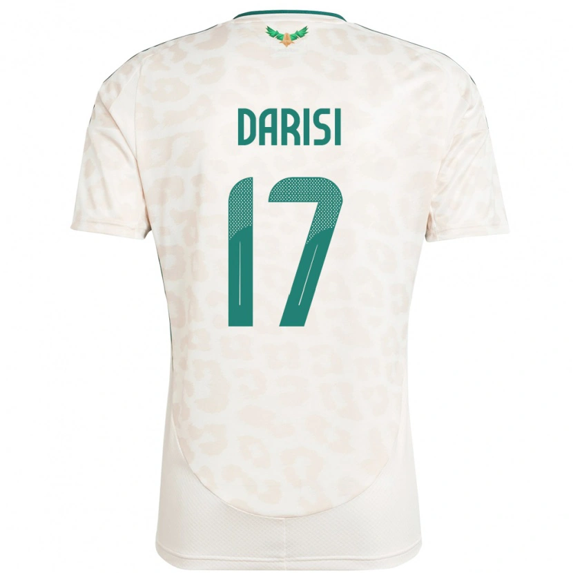 Danxen Mujer Camiseta Arabia Saudita Abdulkarim Darisi #17 Blanco 2ª Equipación 24-26 La Camisa México