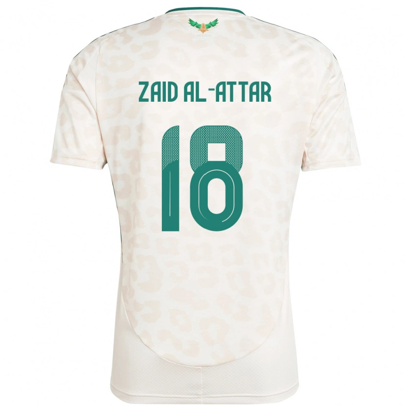 Danxen Mujer Camiseta Arabia Saudita Ramez Zaid Al-Attar #18 Blanco 2ª Equipación 24-26 La Camisa México