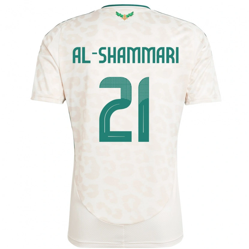 Danxen Mujer Camiseta Arabia Saudita Musaed Al-Shammari #21 Blanco 2ª Equipación 24-26 La Camisa México