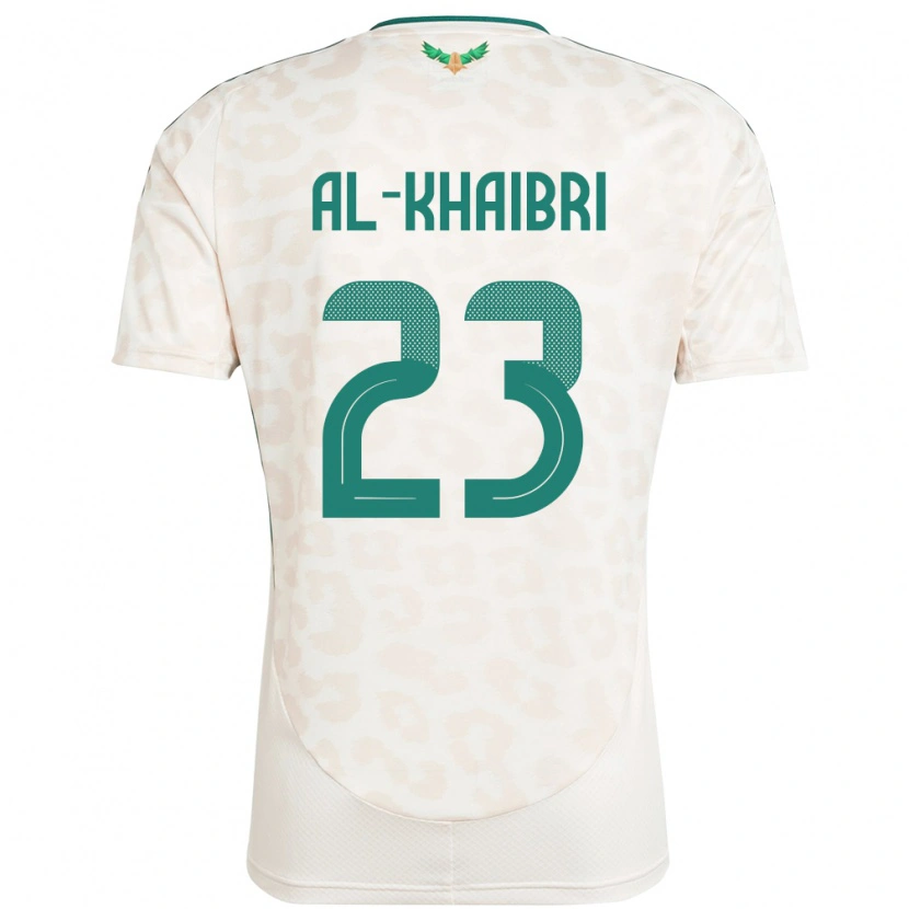 Danxen Mujer Camiseta Arabia Saudita Thamer Al-Khaibri #23 Blanco 2ª Equipación 24-26 La Camisa México