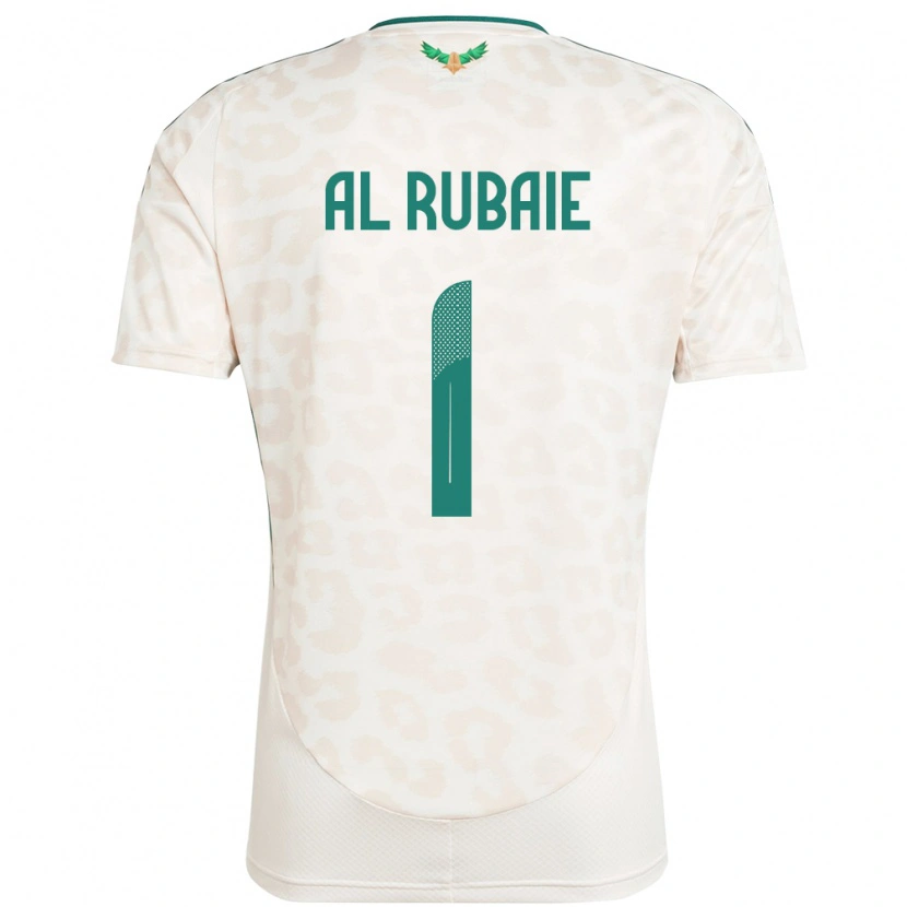 Danxen Mujer Camiseta Arabia Saudita Mohammed Al Rubaie #1 Blanco 2ª Equipación 24-26 La Camisa México