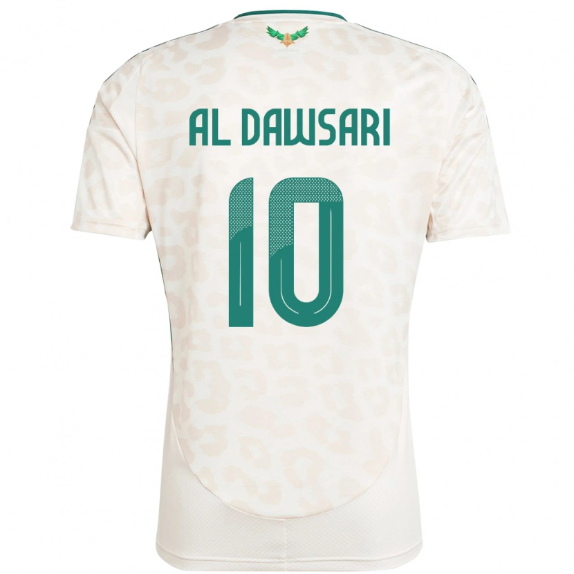 Danxen Mujer Camiseta Arabia Saudita Salem Al Dawsari #10 Blanco 2ª Equipación 24-26 La Camisa México