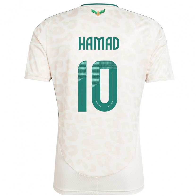 Danxen Mujer Camiseta Arabia Saudita Sarah Hamad #10 Blanco 2ª Equipación 24-26 La Camisa México