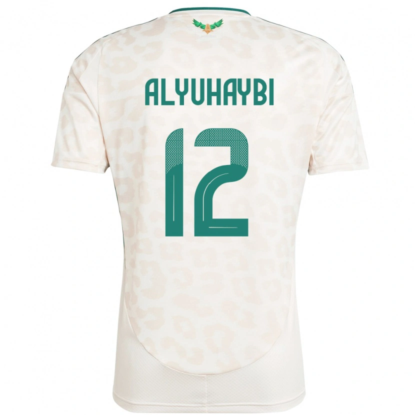 Danxen Mujer Camiseta Arabia Saudita Ammar Alyuhaybi #12 Blanco 2ª Equipación 24-26 La Camisa México