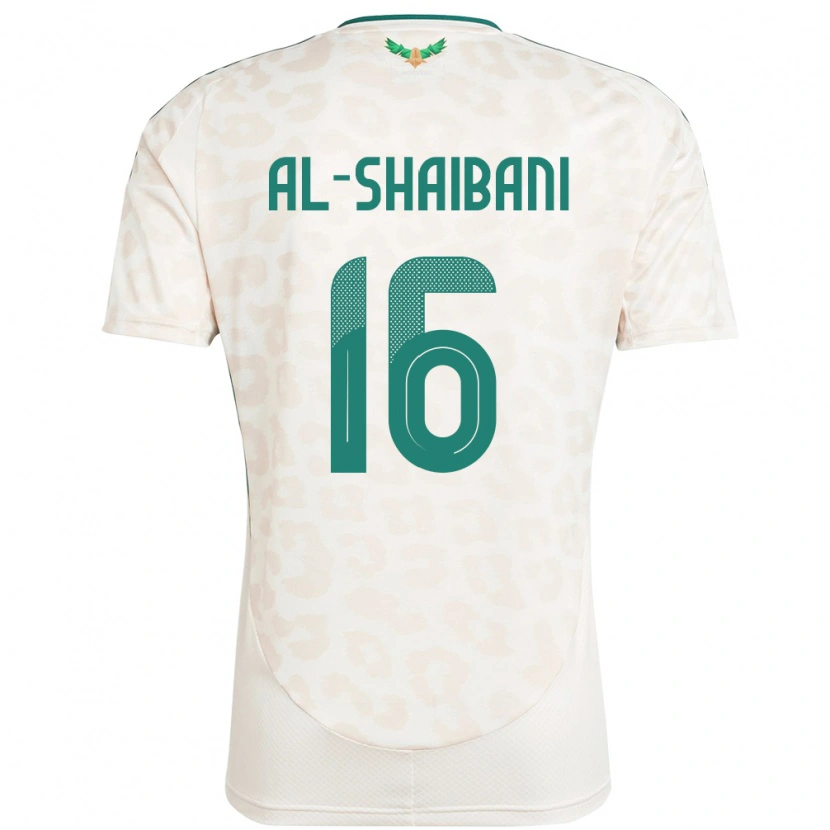 Danxen Mujer Camiseta Arabia Saudita Asrar Al Shaibani #16 Blanco 2ª Equipación 24-26 La Camisa México