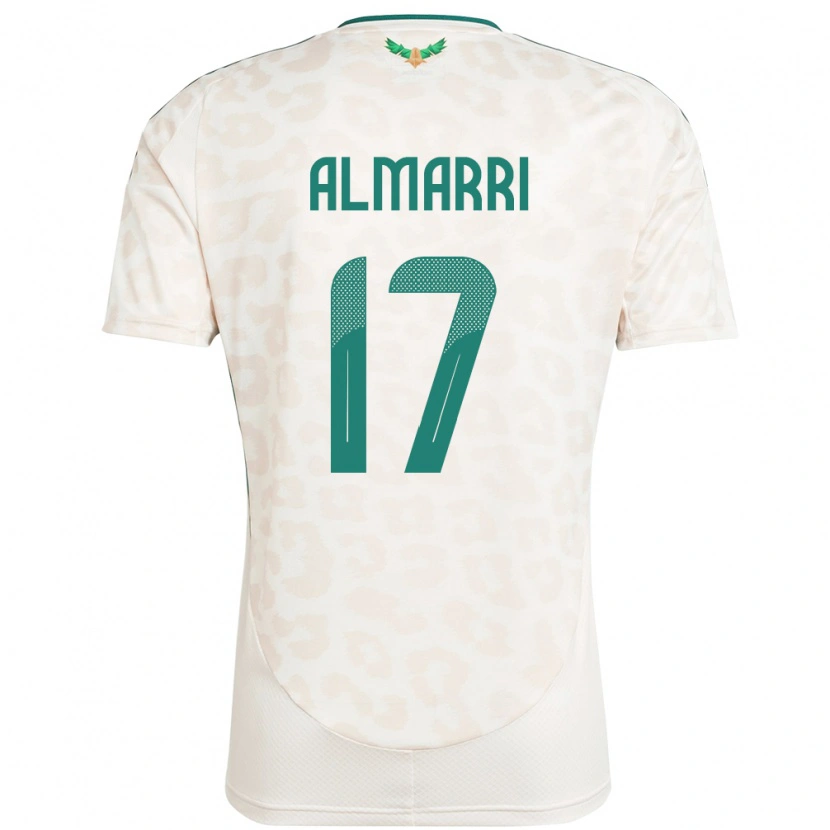 Danxen Mujer Camiseta Arabia Saudita Mohammed Almarri #17 Blanco 2ª Equipación 24-26 La Camisa México