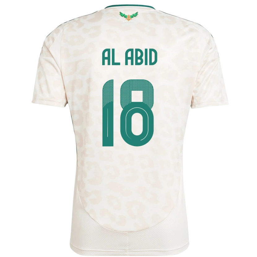 Danxen Mujer Camiseta Arabia Saudita Nawaf Al Abid #18 Blanco 2ª Equipación 24-26 La Camisa México