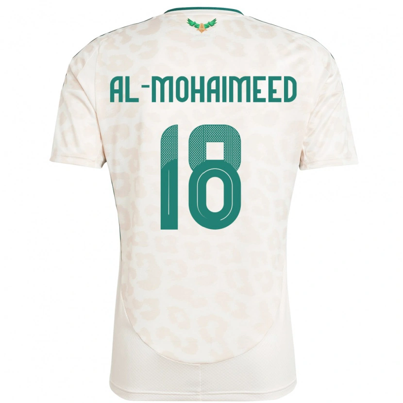 Danxen Mujer Camiseta Arabia Saudita Samer Al Mohaimeed #18 Blanco 2ª Equipación 24-26 La Camisa México