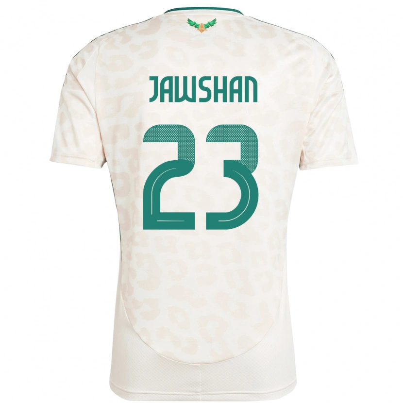 Danxen Mujer Camiseta Arabia Saudita Yazeed Jawshan #23 Blanco 2ª Equipación 24-26 La Camisa México