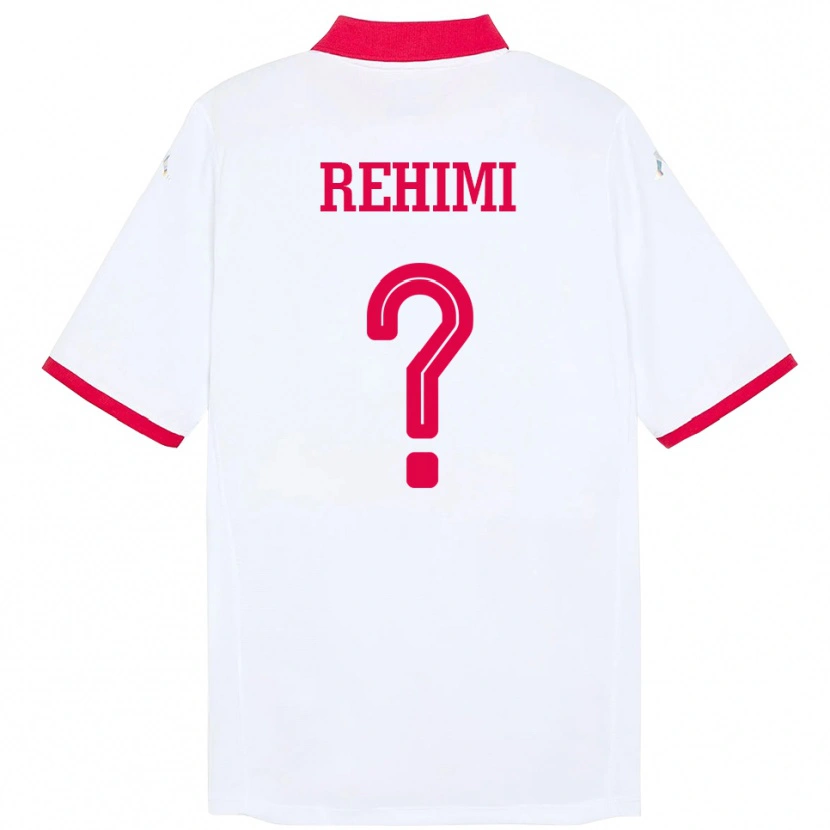 Danxen Mujer Camiseta Túnez Rayane Rehimi #0 Blanco 2ª Equipación 24-26 La Camisa México