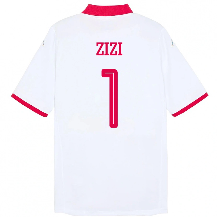 Danxen Mujer Camiseta Túnez Nesrine Zizi #1 Blanco 2ª Equipación 24-26 La Camisa México