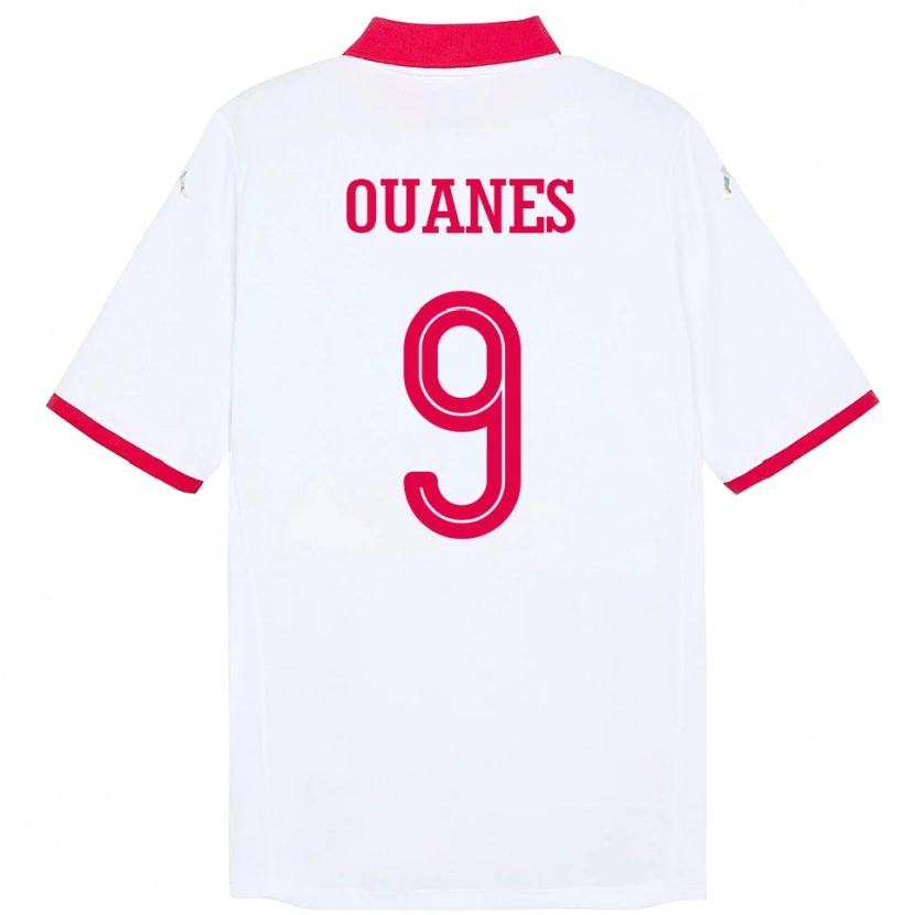 Danxen Mujer Camiseta Túnez Mortadha Ben Ouanes #9 Blanco 2ª Equipación 24-26 La Camisa México