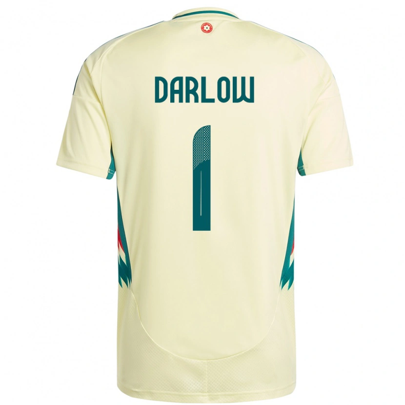 Danxen Mujer Camiseta Gales Karl Darlow #1 Beige Amarillo 2ª Equipación 24-26 La Camisa México