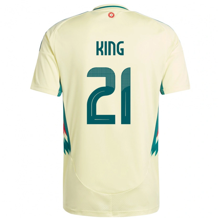 Danxen Mujer Camiseta Gales Tom King #21 Beige Amarillo 2ª Equipación 24-26 La Camisa México