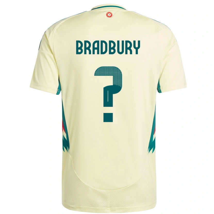 Danxen Mujer Camiseta Gales Makenzie Bradbury #0 Beige Amarillo 2ª Equipación 24-26 La Camisa México