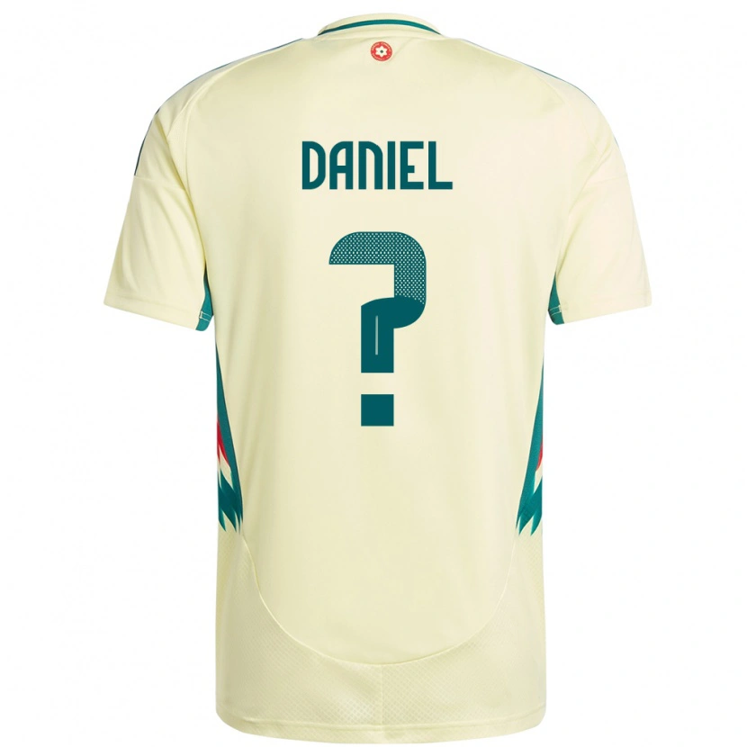 Danxen Mujer Camiseta Gales Hugo Daniel #0 Beige Amarillo 2ª Equipación 24-26 La Camisa México