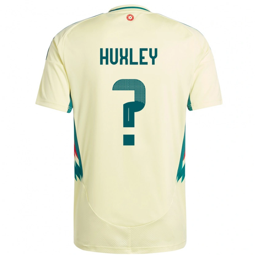 Danxen Mujer Camiseta Gales Leon Huxley #0 Beige Amarillo 2ª Equipación 24-26 La Camisa México