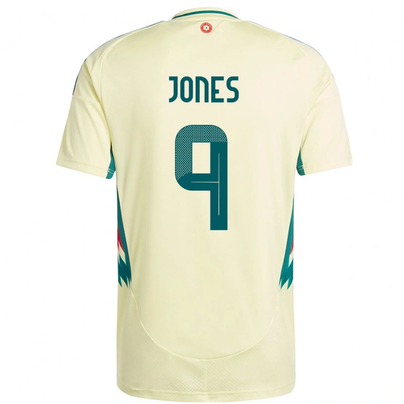 Danxen Mujer Camiseta Gales Sam Jones #9 Beige Amarillo 2ª Equipación 24-26 La Camisa México