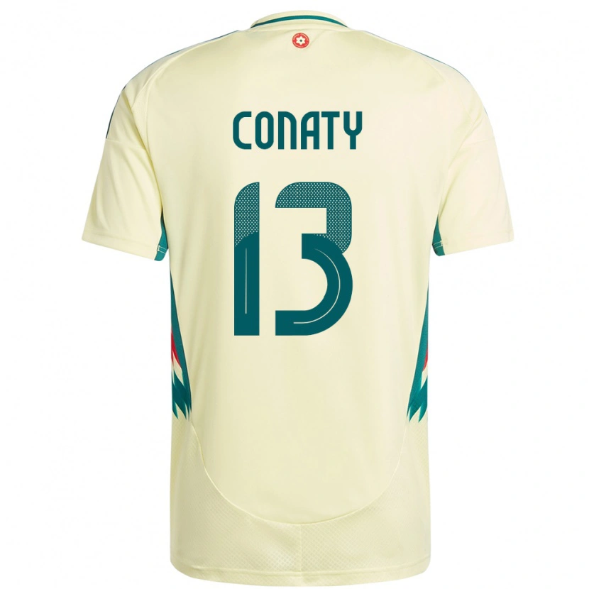 Danxen Mujer Camiseta Gales Keano Conaty #13 Beige Amarillo 2ª Equipación 24-26 La Camisa México