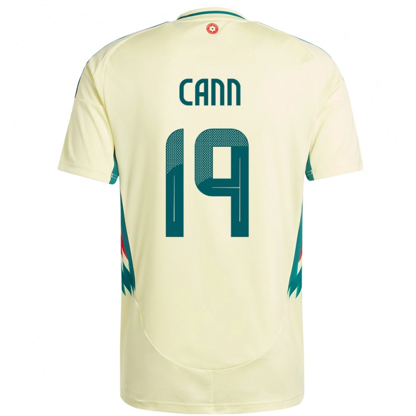 Danxen Mujer Camiseta Gales Ethan Cann #19 Beige Amarillo 2ª Equipación 24-26 La Camisa México