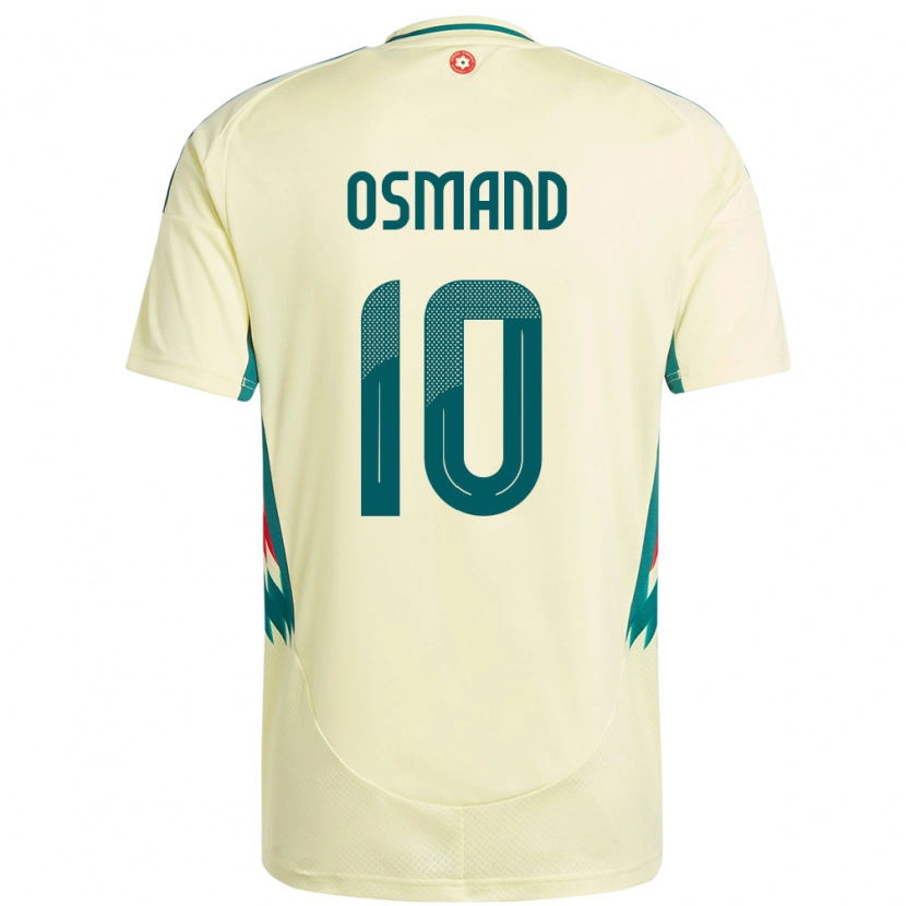 Danxen Mujer Camiseta Gales Callum Osmand #10 Beige Amarillo 2ª Equipación 24-26 La Camisa México