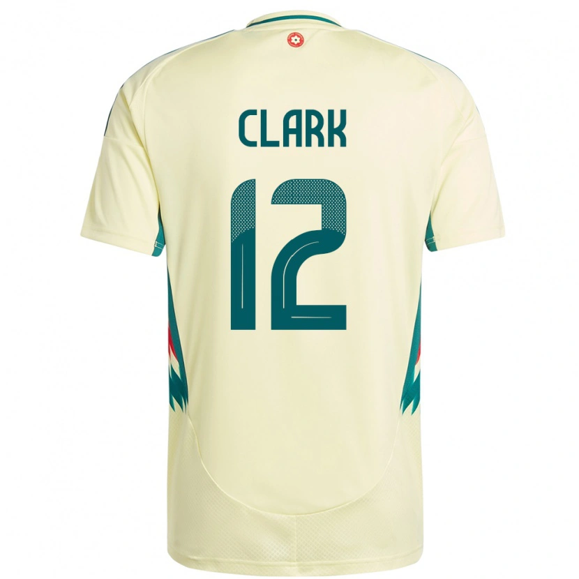 Danxen Mujer Camiseta Gales Olivia Clark #12 Beige Amarillo 2ª Equipación 24-26 La Camisa México