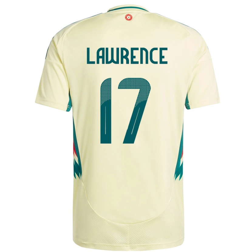 Danxen Mujer Camiseta Gales Nadia Lawrence #17 Beige Amarillo 2ª Equipación 24-26 La Camisa México