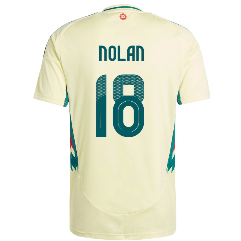 Danxen Mujer Camiseta Gales Kylie Nolan #18 Beige Amarillo 2ª Equipación 24-26 La Camisa México