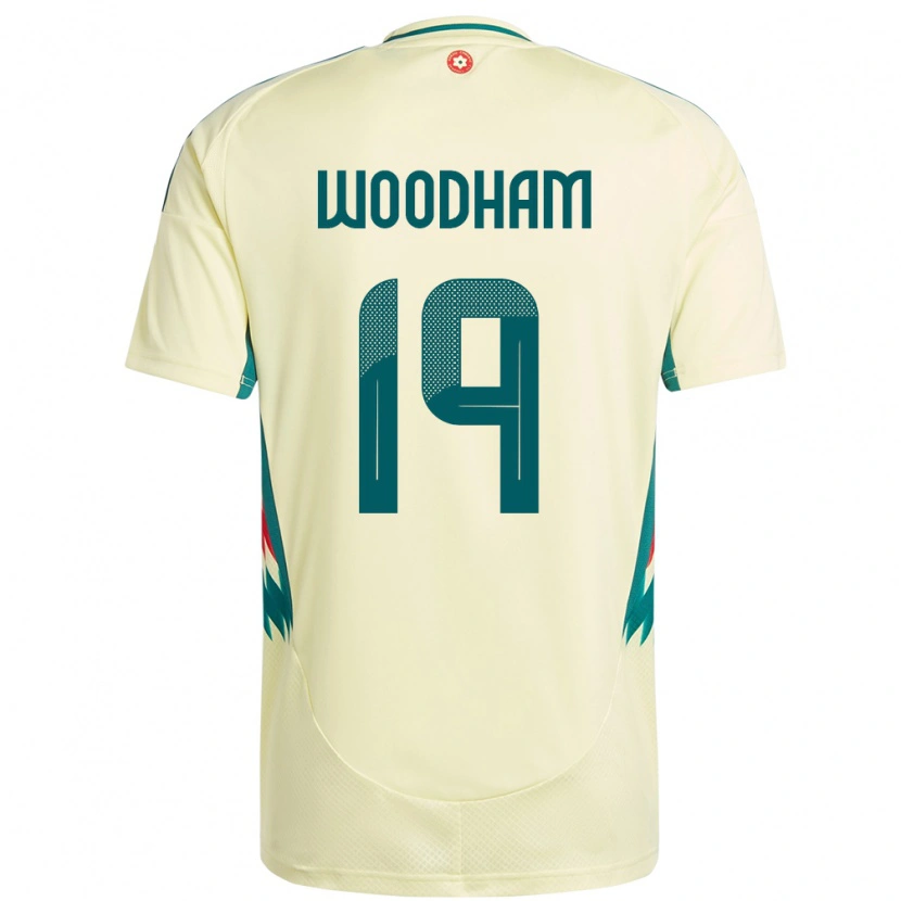 Danxen Mujer Camiseta Gales Lily Woodham #19 Beige Amarillo 2ª Equipación 24-26 La Camisa México