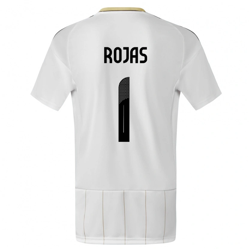 Danxen Mujer Camiseta Costa Rica Berny Rojas #1 Blanco 2ª Equipación 24-26 La Camisa México