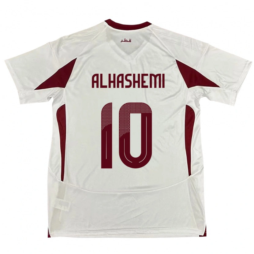 Danxen Mujer Camiseta Catar Suaad Alhashemi #10 Blanco 2ª Equipación 24-26 La Camisa México
