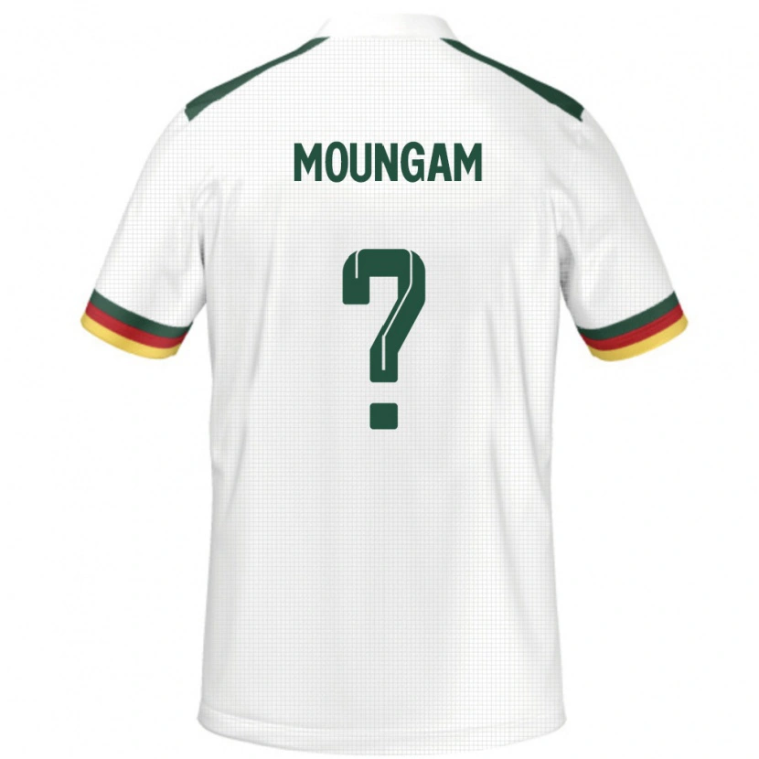 Danxen Mujer Camiseta Camerún Emmanuel Moungam #0 Blanco 2ª Equipación 24-26 La Camisa México