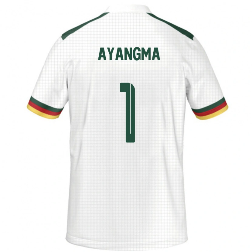 Danxen Mujer Camiseta Camerún Pauline Ayangma #1 Blanco 2ª Equipación 24-26 La Camisa México