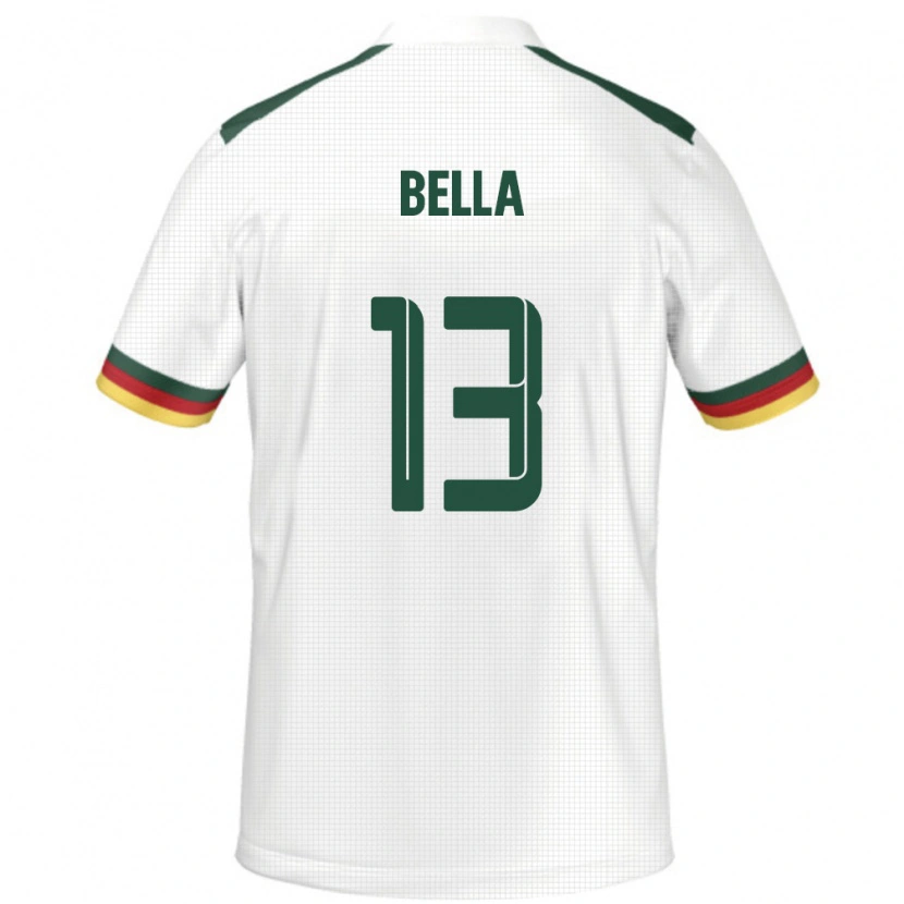 Danxen Mujer Camiseta Camerún Rose Bella #13 Blanco 2ª Equipación 24-26 La Camisa México